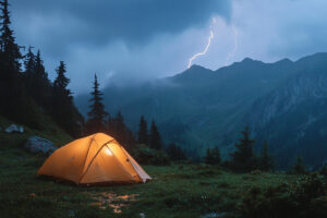 bivouac orage que faire