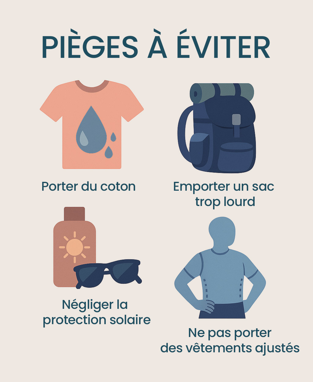 pièges à éviter en montagne