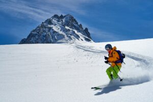ski dans les Alpes