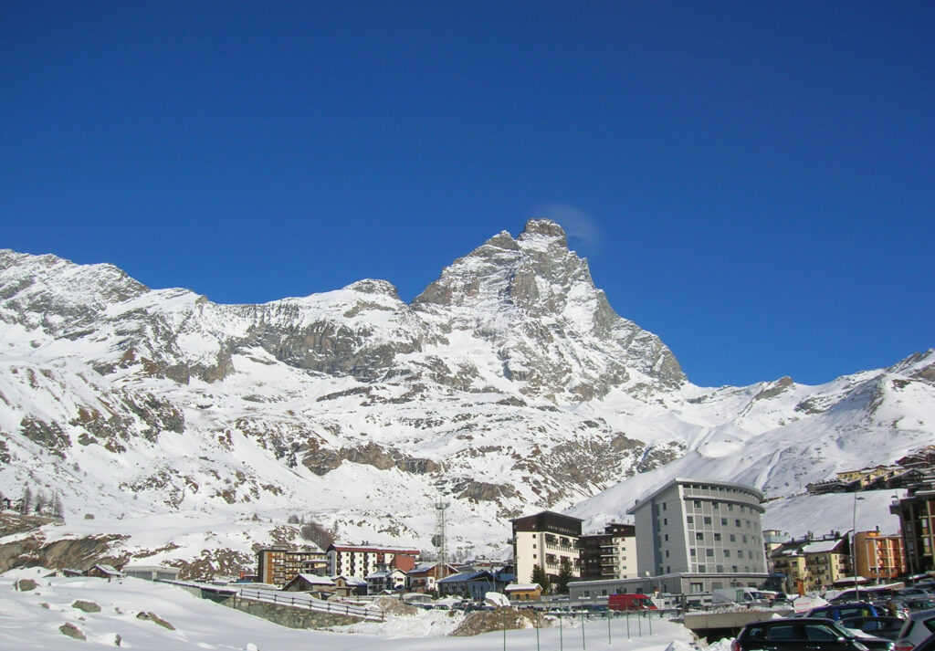 Le Cervin vu depuis Breuil-Cervinia, versant italien